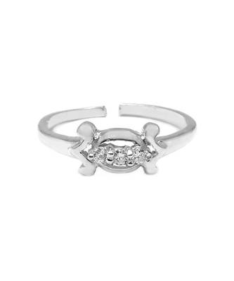 Go Glam Silver Toe Ring-TOER043 2