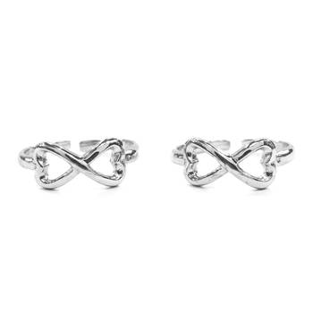 Infinty Silver Toe Ring-TOER052 1