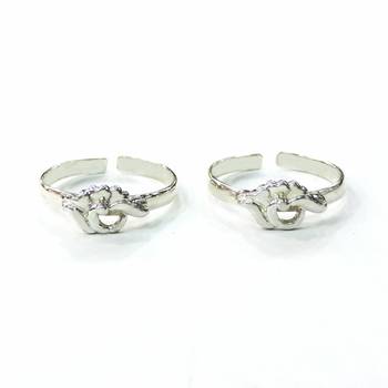 Lil Charm Silver Toe Ring-TOER055 1