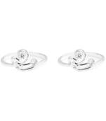 Interwined Silver Toe Ring-TOER076