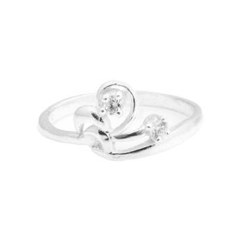 Interwined Silver Toe Ring-TOER076 2