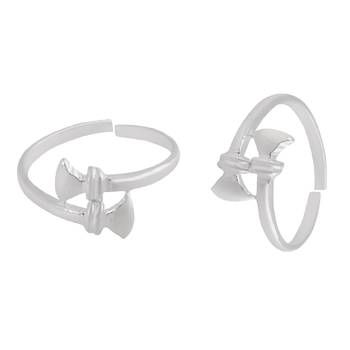 Plain Silver Toe Ring-TOER091 1