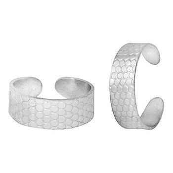 Classic Engraved Silver Toe Ring-TRRD002 1