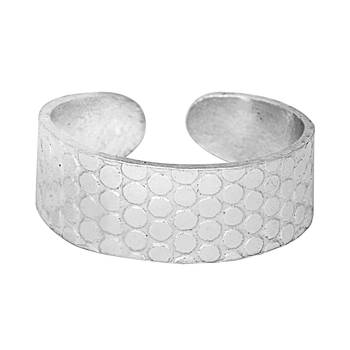 Classic Engraved Silver Toe Ring-TRRD002 2