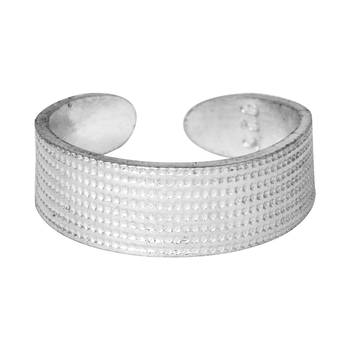 Plain Engraved Silver Toe Ring-TRRD003 2