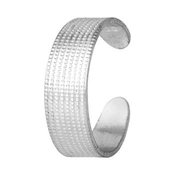 Plain Engraved Silver Toe Ring-TRRD003 3