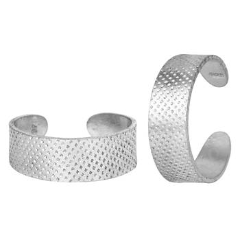 Classy Engraved Silver Toe Ring-TRRD004 1
