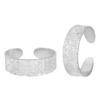 Classy Sterling Silver Toe Ring-TRRD005 1