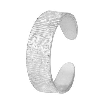 Classy Sterling Silver Toe Ring-TRRD005 3