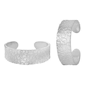 Iconic Plain Silver Toe Ring-TRRD006 1