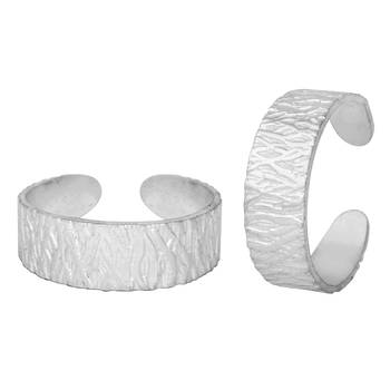 Curvy Silver Toe Ring-TRRD009 1