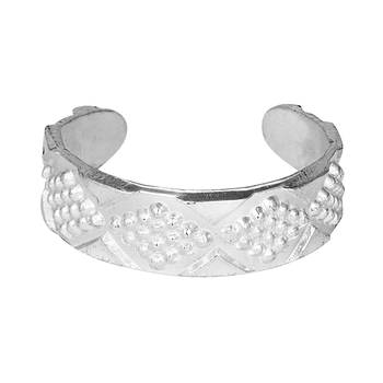 Eva Silver Toe Ring-TRRD015 2