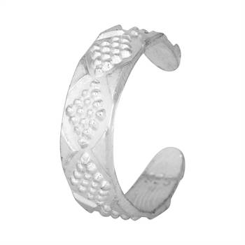 Eva Silver Toe Ring-TRRD015 3