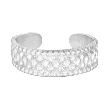 Right Round Silver Toe Ring-TRRD017 2