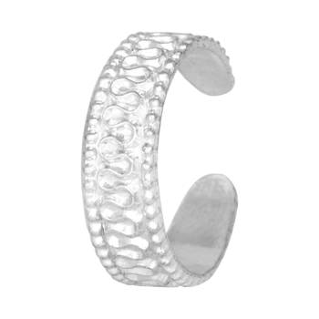 Right Round Silver Toe Ring-TRRD017 3