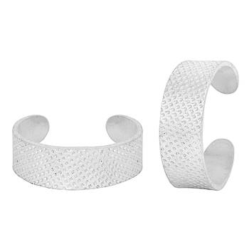 Matte Silver Toe Ring-TRRD019 1