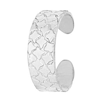 Oxidised Engraved Silver Toe Ring-TRRD020 3