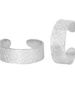 Glow Silver Toe Ring-TRRD025