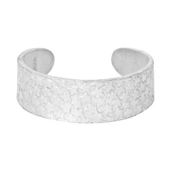 Star Engraved Silver Toe Ring-TRRD027 2