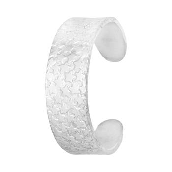 Star Engraved Silver Toe Ring-TRRD027 3