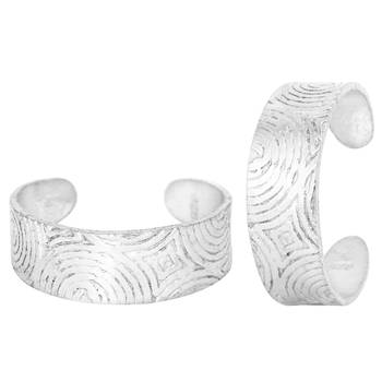 Oxidised Foot Silver Toe Ring-TRRD028 1