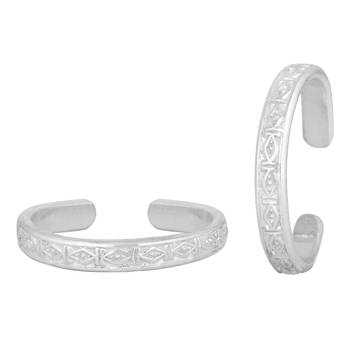 Patola Silver Toe Ring-TRRD030 1