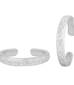 Patola Silver Toe Ring-TRRD030