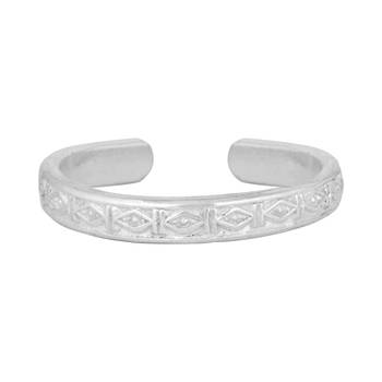 Patola Silver Toe Ring-TRRD030 2
