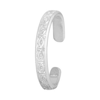 Patola Silver Toe Ring-TRRD030 3
