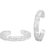 Meshed Silver Toe Ring-TRRD031