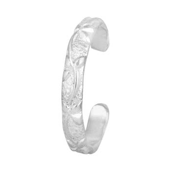 Meshed Silver Toe Ring-TRRD031 3