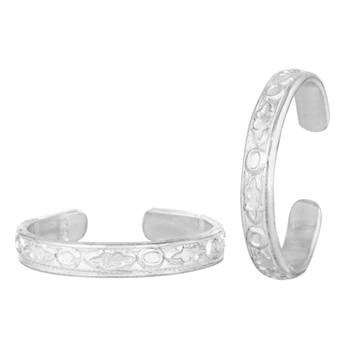 Pretty Plain Silver Toe Ring-TRRD035 1