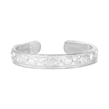 Pretty Plain Silver Toe Ring-TRRD035 2