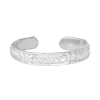 Plain Silver Toe Ring-TRRD036 2