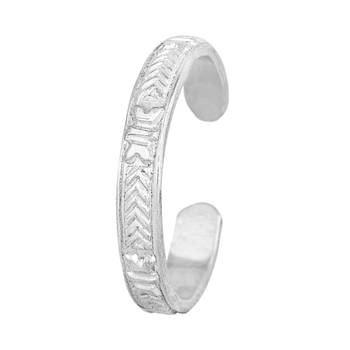 Plain Silver Toe Ring-TRRD036 3