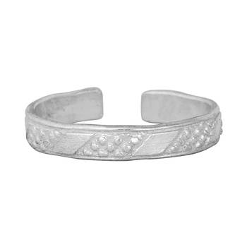 Vibes Silver Toe Ring-TRRD042 2