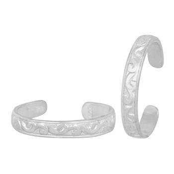 Pleased Silver Toe Ring-TRRD043 1