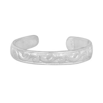 Pleased Silver Toe Ring-TRRD043 2