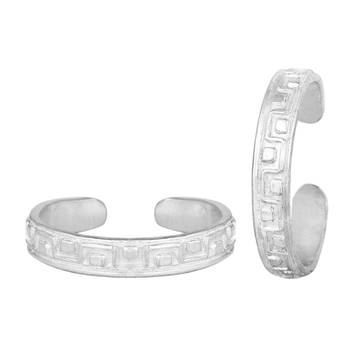 Pleasing Designer Silver Toe Ring-TRRD045 1