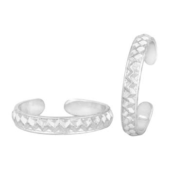 Pleasing Plain Silver Toe Ring-TRRD046 1