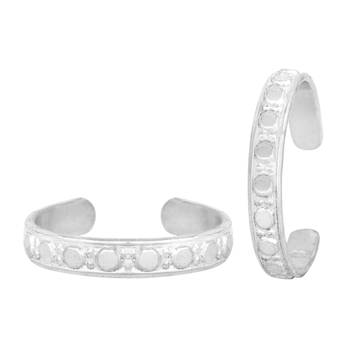 Frizz Silver Toe Ring-TRRD047 1