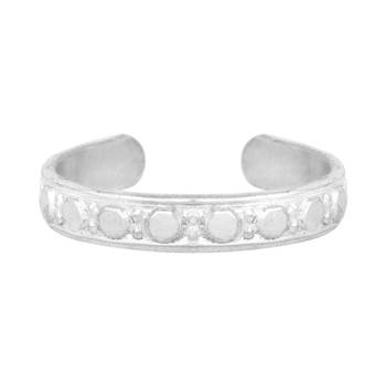 Frizz Silver Toe Ring-TRRD047 2
