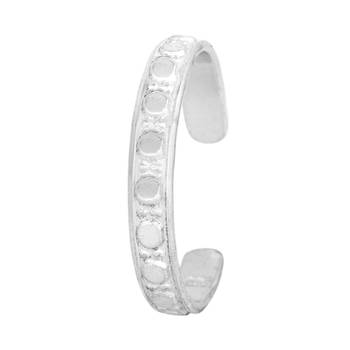 Frizz Silver Toe Ring-TRRD047 3