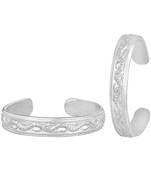 Silver Matte Toe Ring-TRRD052