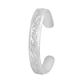 Silver Matte Toe Ring-TRRD052 3