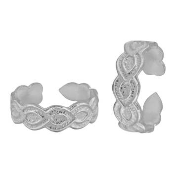 Leaf Sterling Silver Toe Ring-TRMX076 1