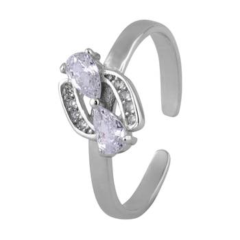 Meshy Silver Toe Ring-TRMX087 3
