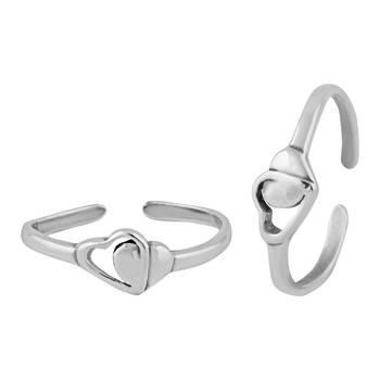 Fix Heart Toe Ring-TRMX093 1