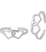 Fair Double Heart Toe Ring-TRMX094