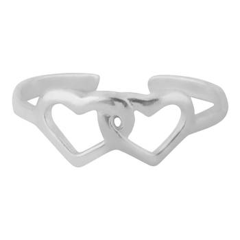 Fair Double Heart Toe Ring-TRMX094 2